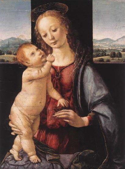 Leonardo  Da Vinci Madonna and Child with a Pomegranate oil painting picture